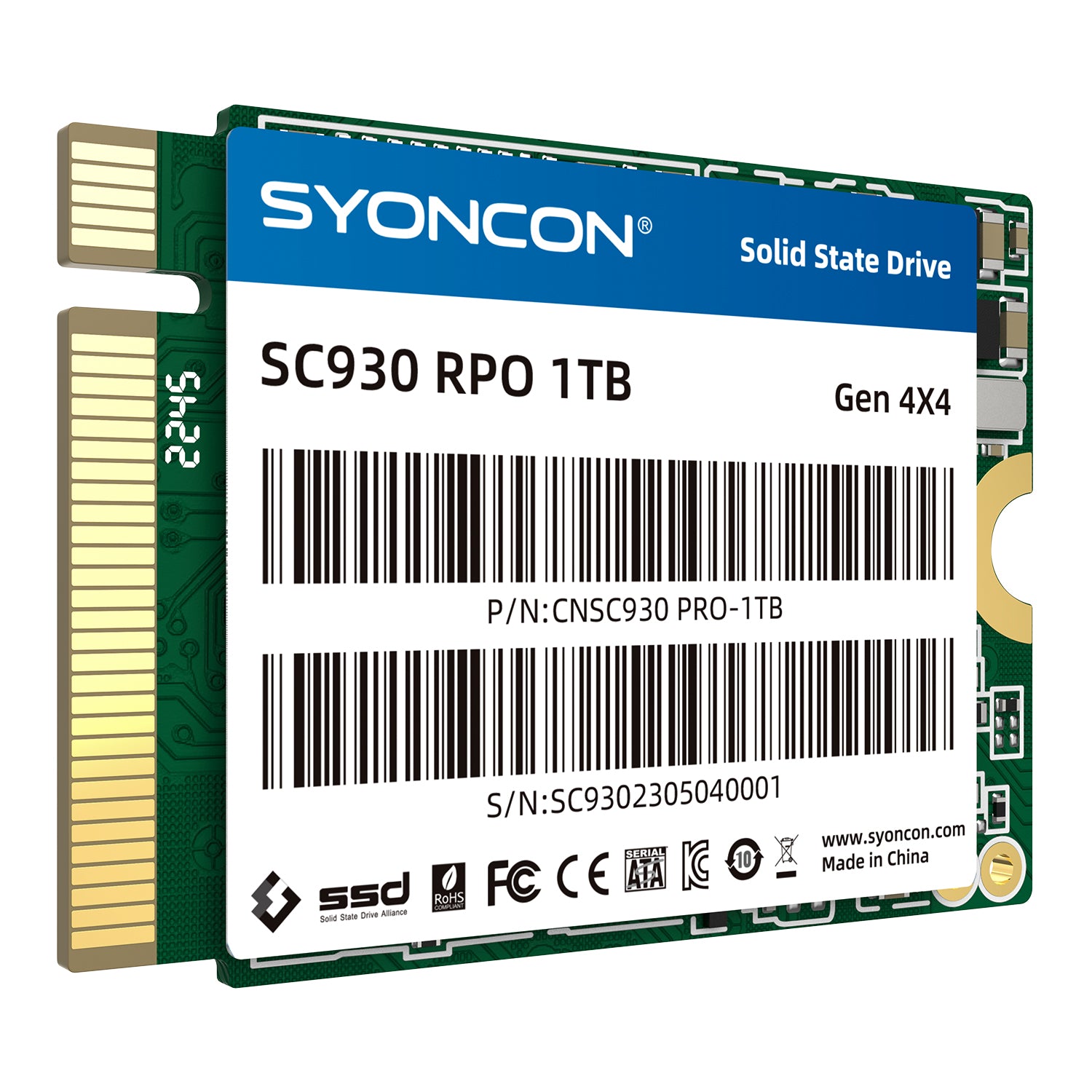konkurrerende sweater helvede SYONCON M.2 2230 SSD NVMe PCIe Gen 4.0X4 Internal Solid State Drive –  SyonCon