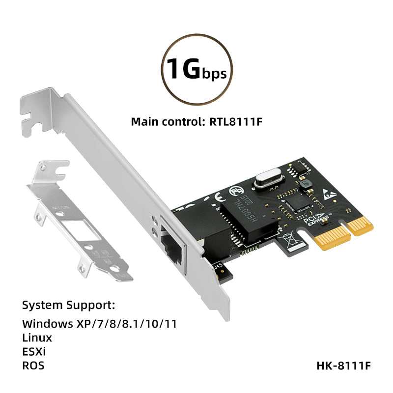 HIGHKA RTL8125BG intel1225 RTL8111 PCIe Card 10/100/2500Mbps 1Gbps/2.5Gbps