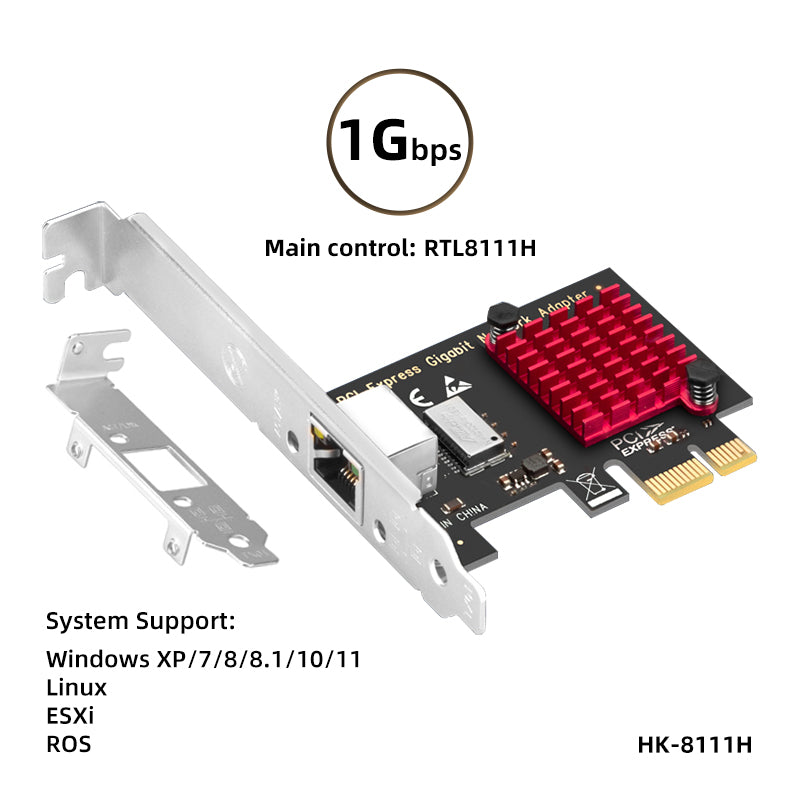 HIGHKA RTL8125BG intel1225 RTL8111 PCIe Card 10/100/2500Mbps 1Gbps/2.5Gbps